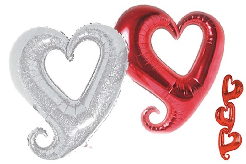 画像2: ハートチェーンバルーン（5枚） (2)