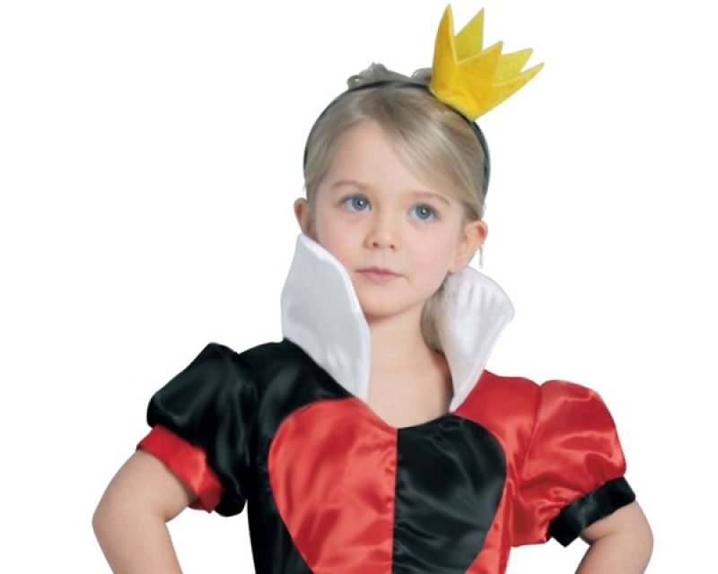 画像2: 【ハートの女王 子供 コスチューム】アリス風 クィーンオブハーツ 衣装 キッズ用 仮装 (2)