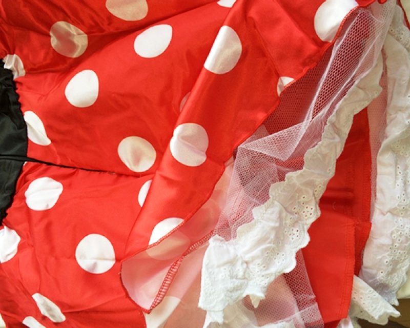 画像2: 【ミニー 子供 コスチューム】ルービーズ公式 キッズコスプレ 仮装 衣装 (2)