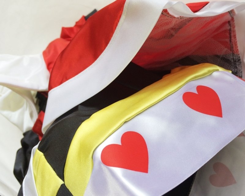 画像6: 【ハートの女王 子供 コスチューム】アリス風 クィーンオブハーツ 衣装 キッズ用 仮装 (6)