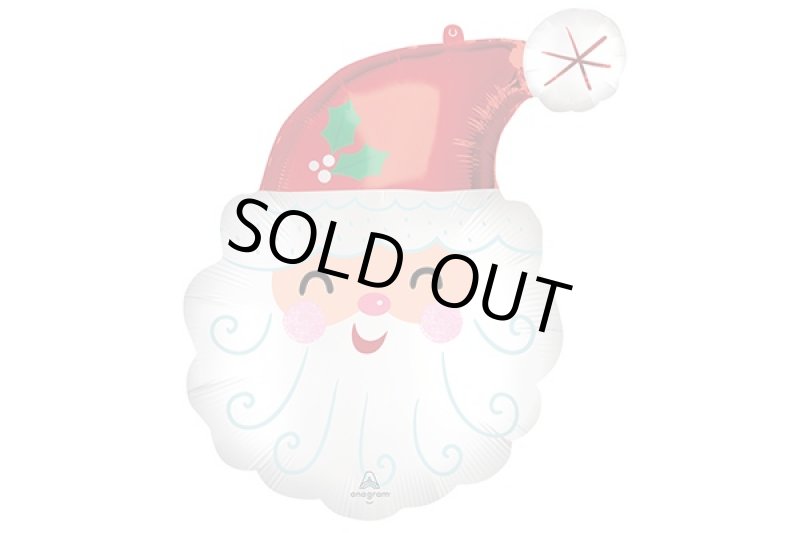 画像1: スマイリーサンタ風船5枚 (1)