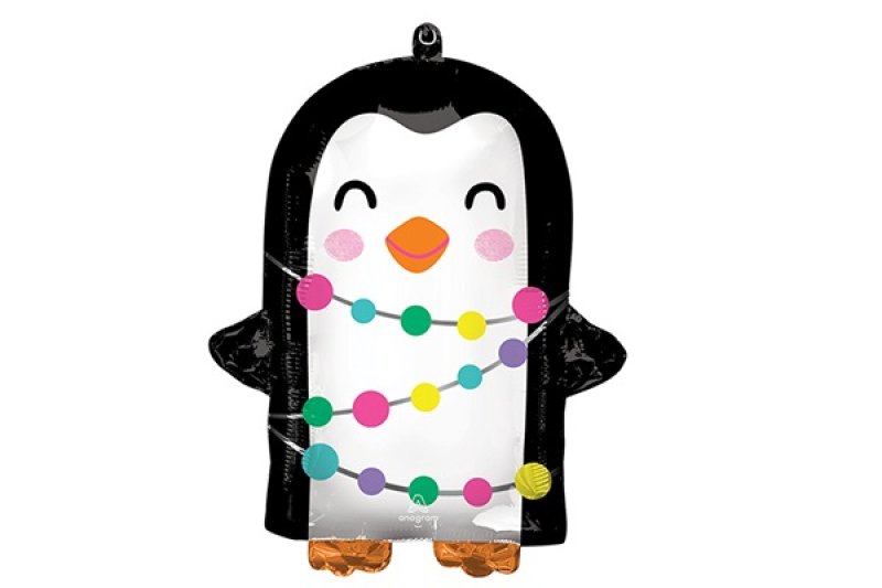 画像1: ホリデーペンギン風船5枚 (1)