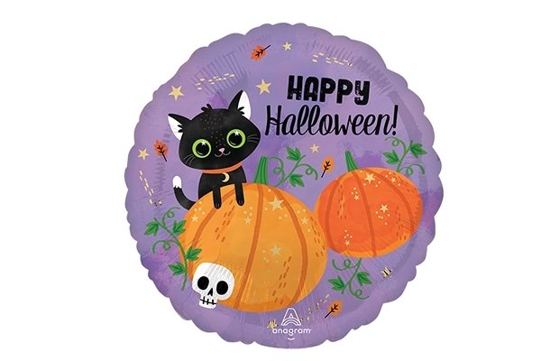 画像1: ハロウィンキャットパンプキンズ5枚 (1)
