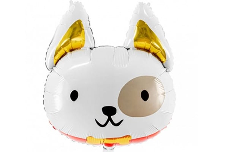 画像1: ドッグフェイス風船 5枚セット｜かわいい犬の顔型バルーン (1)