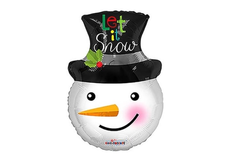 画像1: スマイルスノーマン風船 5枚セット (1)