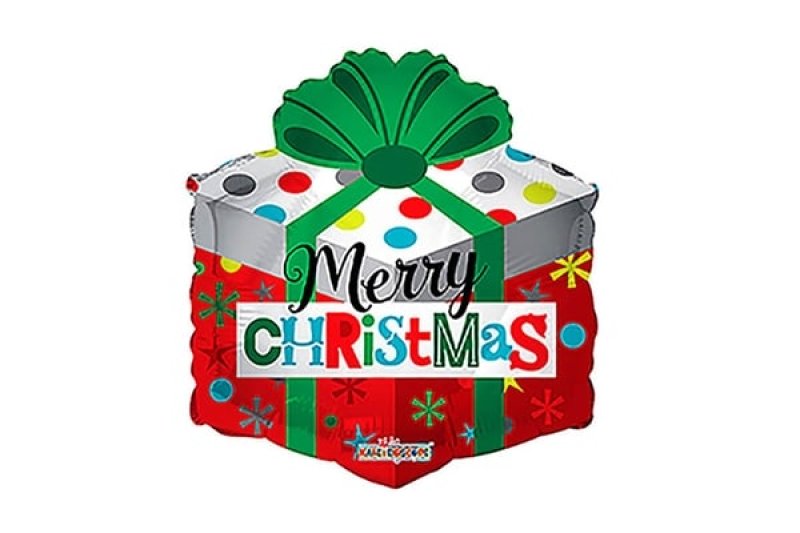 画像1: メリークリスマスギフト風船（5枚） (1)