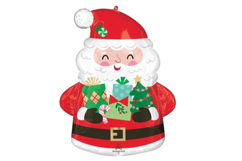 画像1: オールドサンタ風船5枚 (1)