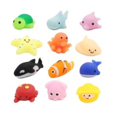 画像1: ぷかぷか海の仲間たち｜もちぷに スクイーズすくい 12種60個入り 縁日・イベント景品 (1)