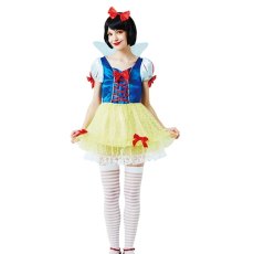 画像1: スノーホワイトガール｜白雪姫風コスチューム パニエ付き (1)