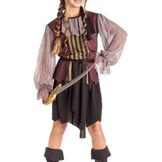 画像2: クィーンオブザシー 子供用 女の子 海賊コスチュー (2)