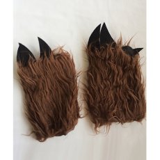画像3: 【子供用コスプレ】オオカミ赤ずきん コスチュームセット（しっぽ付き）｜グローブ付き (3)