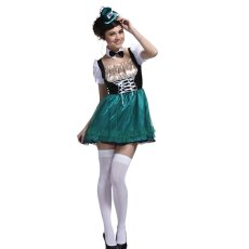 画像1: ハッターガール コスチューム 3点セット｜不思議の国コスチューム ハロウィン衣装 (1)