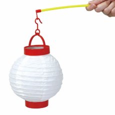画像1: 手持ちLED付ちょうちん(電池付) (1)