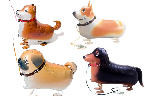 犬のお散歩ペットバルーン 10枚 動物風船 縁日お祭り用品のお祭りフェア
