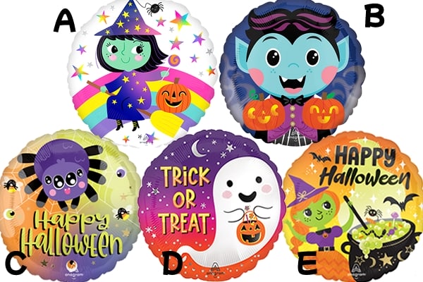 ハロウィンキャラクター風船（５枚）